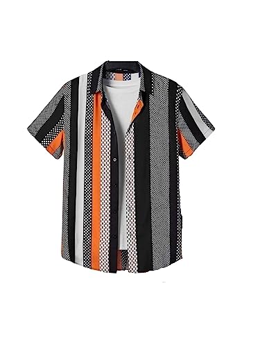 OM SAI LATEST CREATION Men's Casual Cotton Shirt – Button Down Summer Shirt for Men | Lightweight Textured Fabric | Perfect for Daily & Weekend Wear