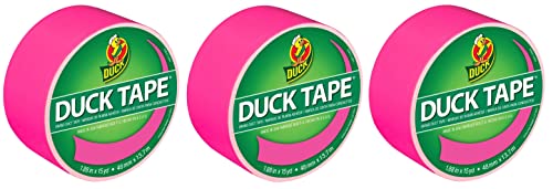 Duck Tape rose néon ruban adhésif de couleur 1.88 pouces pour loisirs créatifs et bricolage