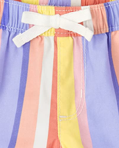 The Children's Place Baby Toddler Girls Pull On Shorts, Peach Stripe, 3T #TOP1