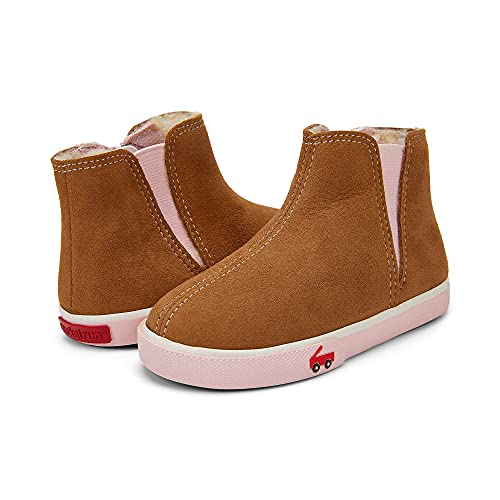 See Kai Run - Kassidy Chelsea Boot For Little Kids, Brown Shearling, Toddler 10 #TOP6