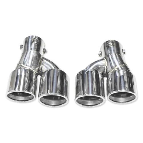 Tuyau d'échappement de voiture pour BMW G20 G21 330i 325i embouts carbone 63mm argent