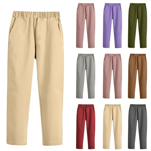 Boys Stretch Golf Pants Elastic Waist Casual Athletic Chino Flat Front School Uniform Trousers with Pockets for 3-9 Years2