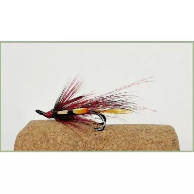 3 Pack of Golden Willie Gunn Double Hook Salmon Flies, Choice of Sizes (8)