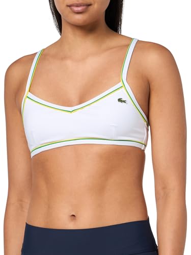 Lacoste Women's Trim Accent Swim Top