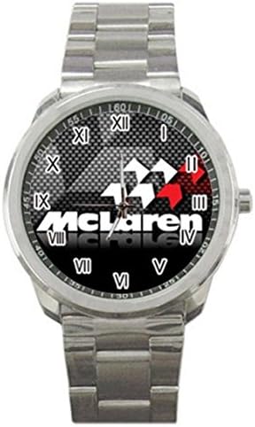 McLaren Logo Custom Photo New Men's Stainless Steel Wrist Watches (ST8B)