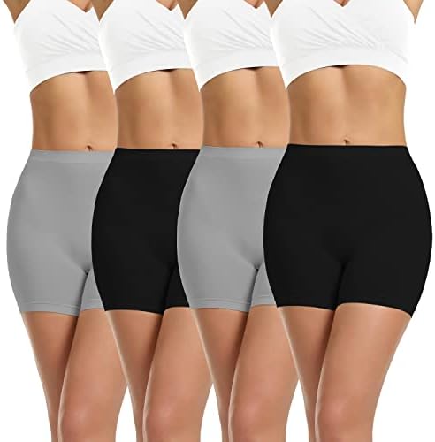 R RUXIA Boxer Briefs Women Boy Shorts slip shapewear Under Dresse shorts Anti Chafing Spandex Bike Short