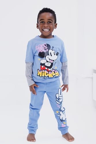 Image of Disney T-Shirt and Fleece Pants Outfit Set Infant to Big Kid Sizes (12 Months - 18-20)