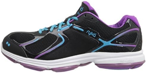 Ryka Women's Devotion Walking Shoe,Black/Dark Purple/Light Blue,5 M US | Image 6