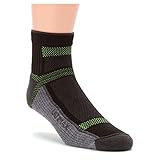 Wigwam Ultra Cool-Lite Quarter Sock - Black,Grey and green, Unisex, XL