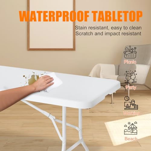 Table pliante 244 cm pour camping et repas conviviaux en jardin - 6