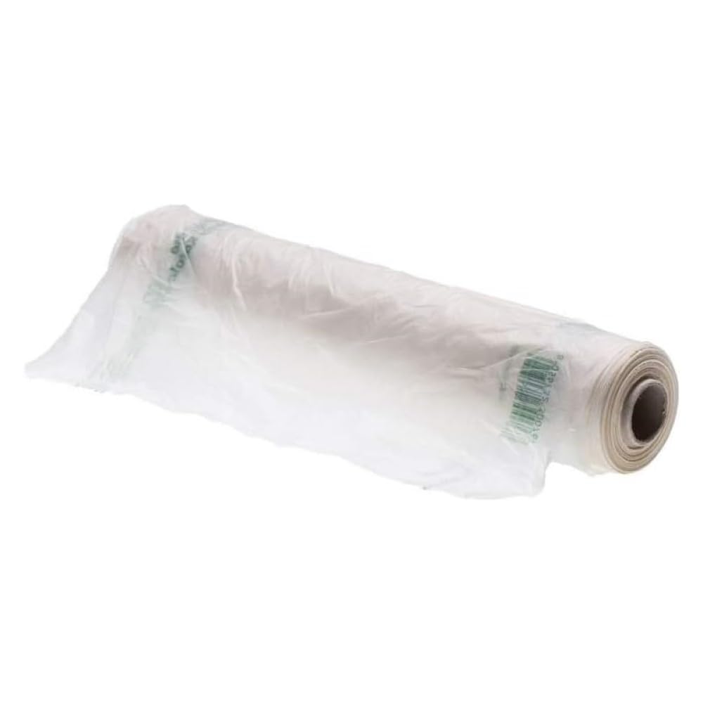 Rotolo di buste biodegradabili VARIE MISURE rotoli con manici, buste shopper compostabili, sacchetti bio per rifiuti organici (600 Sacchetti 35x48 cm 10 My)