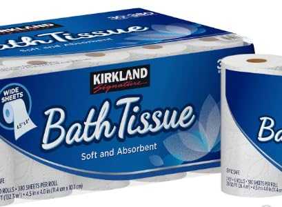 Kirkland Signature 2-Ply Bath Tissue, 30 Rolls 380 Sheets Per Roll By LOS