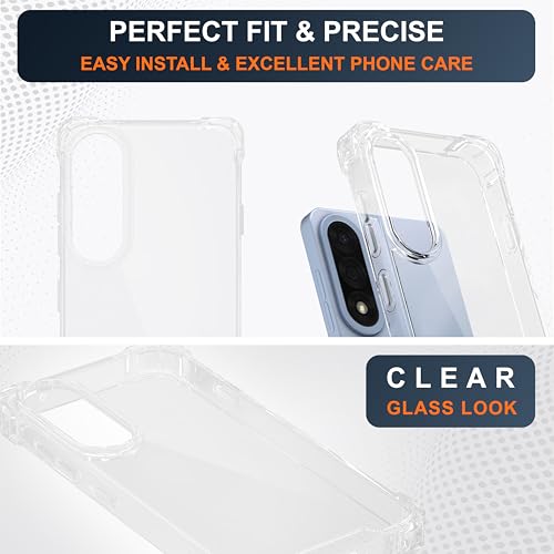 Image of CEDO Cover for OnePlus Nord 5 (5G) | Camera Protection Shockproof Bumper-Edge | 360 Degree Protection Acrylic Crystal Clear TPU+PC | Transparent Back Case Backcover (Transparent)