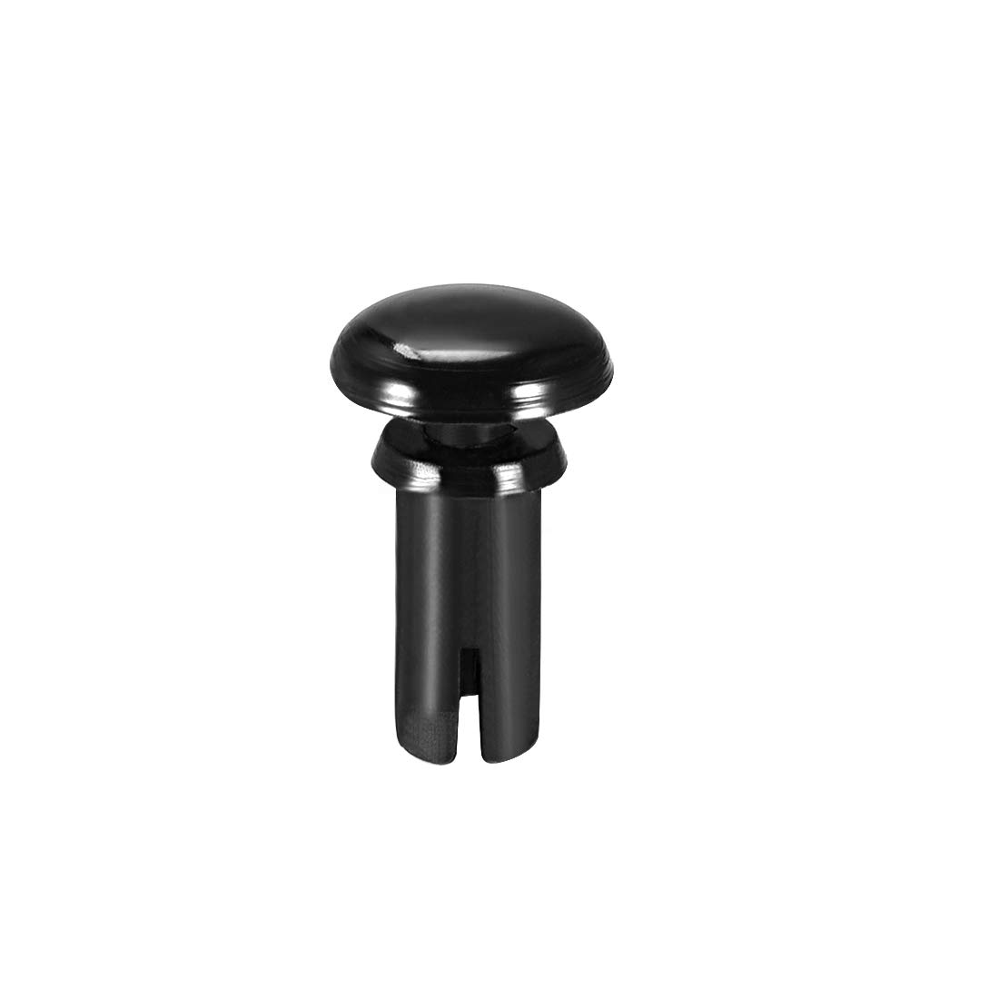 uxcell Push Clip Rivet 4mm x 9mm PCB Circuit Panel Nylon Fastener Black 100 Pcs