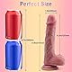 Realistischer Dildo mit Starkem Saugnapf, Weichen Zwei Layer Silikon Echten Venen und Prallen Hoden，Sex Spielzeug für Paare Analdildos, für die Männer Sexspielzeug für Frauen