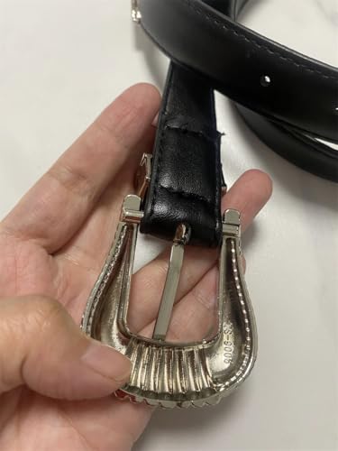 Pohullan Women Vintage Pu Leather Dress Waistband Belts Decoration Belt 5