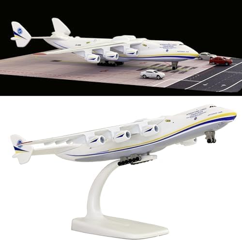 QOADXPC 1:400 Scale An-225 Model Plane An225 Transport Aircraft Model Alloy Material- Ideal Gift for Birthday Decoration