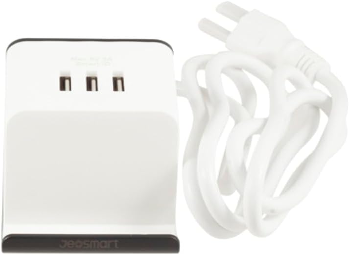 Extension Cord Surge Protector Power Strip with 2 AC Outlets, 3 USB Ports, Fireproof Material, Sturdy Design, Phone Holder, Anti-Slip Foot Pads, Durable Desktop Power Socket