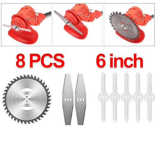 Image of DELICATE Electric Wireless Rechargeable Edge Cutter 2-in-1 Mower & Trimmer Adjustable Height 3 Blade Types Lightweight & Portable Lawns & Gardens for Home Garden, Lawn, Yard (48v Battery)