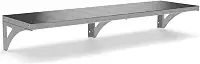 Romelux Prateleira Aérea 1 Prateleira Aço Inox 22x100cm Cozinha Restaurante Lavanderia Moderno