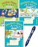 ting starterset dinosaurier  TING-Starter-Sets, Deutsch/Mathematik 1. Schuljahr, TING-Starter-Set, Klasse 1, Prüfpaket, 3 Übungshefte, TING-Ausgabe, TING-Stift, USB-Kabel