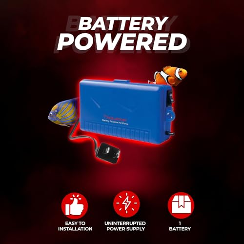 Aquatop BREZA Battery Powered Air Pump with AC Power Failure Sensor – Automatic Backup Power System, Aquarium Air Pump, Versatile & Portable For Aquatic Transport, AC-DC-One - Thumbnail 6