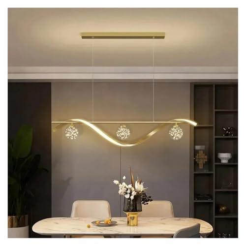 Lustre LED moderne minimaliste et suspension boule de verre pour bureau