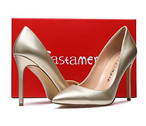 Image of Castamere Womens High Heels Pointed-Toe Slip-on Stilettos Pumps 4Inch Heel Shoes