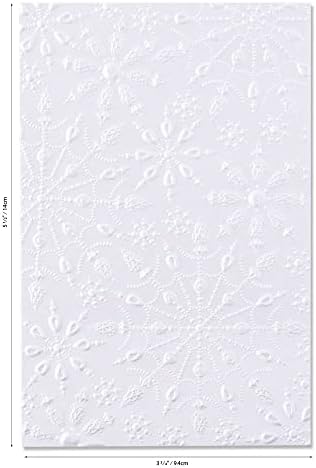 Sizzix 3-D Textured Impressions Embossing Folder 664489 Jewelled Snowflakes by Kath Breen
