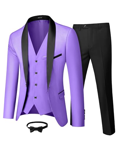 MY'S Purple 3-Piece Tuxedo Set