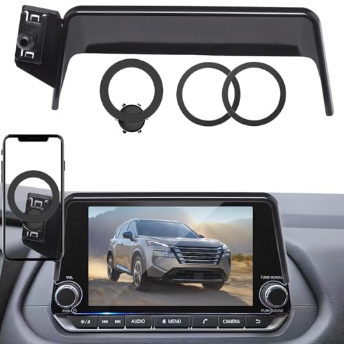 HZLXNH Magnetic Phone Holder for 2021-2026 Nissan Rogue S SV Rock Creek/2020-2025 Sentra SR SV[Fit 8-Inch Only] Cell Car Phone Mount Compatible with MagSafe