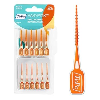 TePe EasyPick Dental Stick XSS 1 x 36 Stück inklusive praktischem Taschenetui Für eine einfache tägliche Anwendun