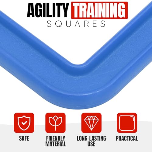 Agility Rings, Agility Training Equipment Agility Ladder 2 Variation | Multifunctional Quadrilateral Agility Rings for Football Training, football ladder Set of (6) - Image 5