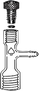 ACE GLASS 5827-24 Series Tube Adapter with Hose Connection, with #7-#15 Thred