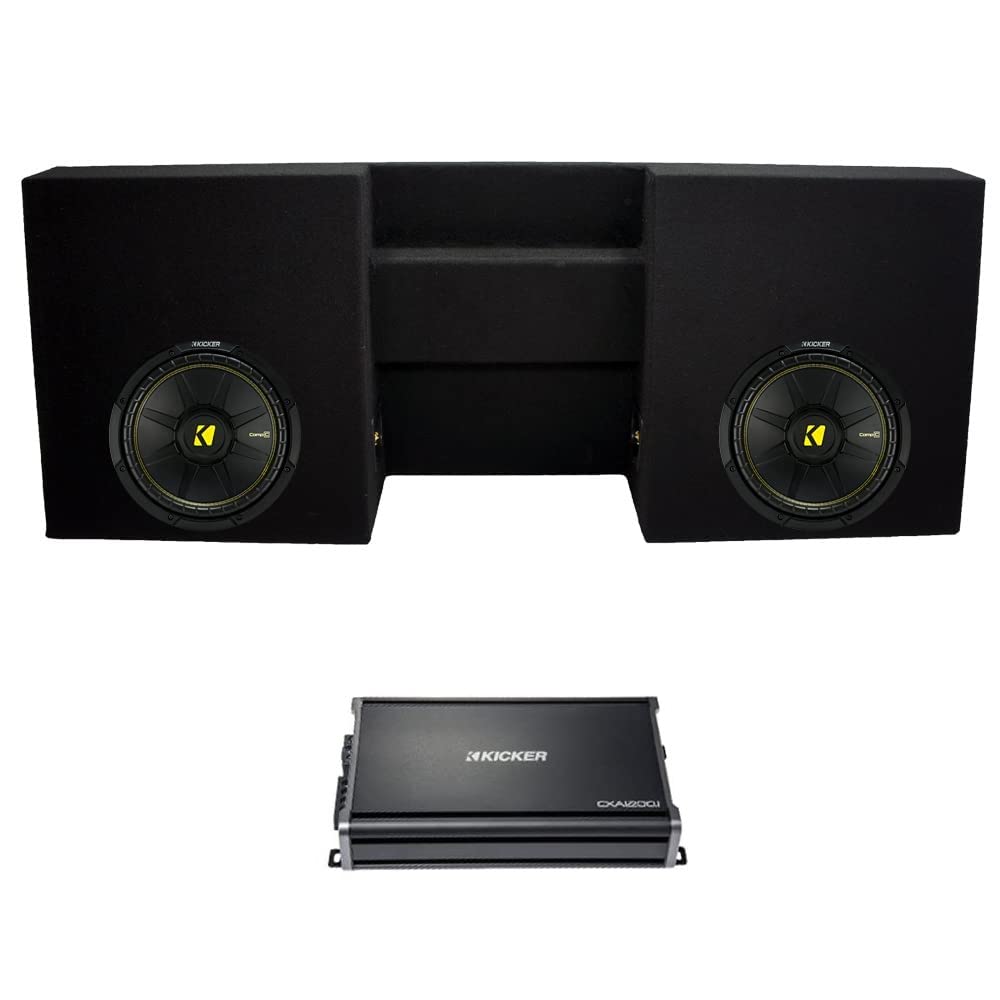 KICKER 44CWCS104 Compatible with Toyota Tacoma 05-15 Double Cab 10