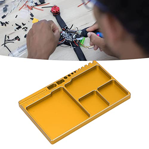 Bandeja de Parafuso Magnético Bandeja de Ferramentas de Reparo de Liga de Alumínio RC Bandeja de Peç
