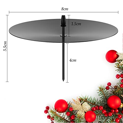 GoMaihe Portacandele Corona Avvento 4 Pezzi, 8cm