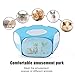 LAIRIES Guinea Pig Playpen with Lid, Breathable Small Animals Playpen with Anti-Escape Cover Portable Kitten Playpen Indoor/Outdoor Yard Exercise Cage House Tent for Hamster Chinchillas Rabbits Bunny