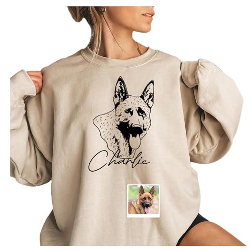 Personalized Sweatshirt For Women Dog And Mom Matching Outfits Dog Gifts For Owners Custom Shirt Christmas4