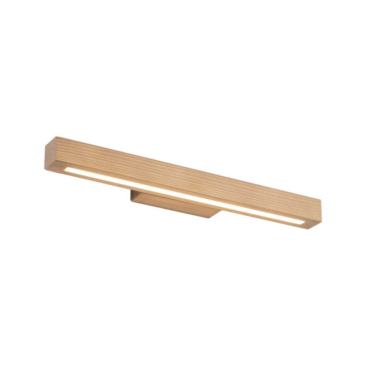 Lámpara cuadro LED madera 46 cm largo pino 3000 K luz blanco cálido 988 lm downlight lámpara cuadro moderno salón espejo dormitorio