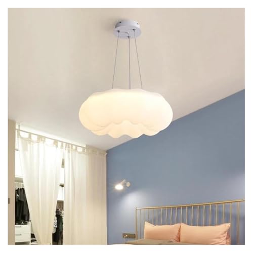 Plafonnier nuage blanc à LED créatif de 45cm avec éclairage lumière chaude