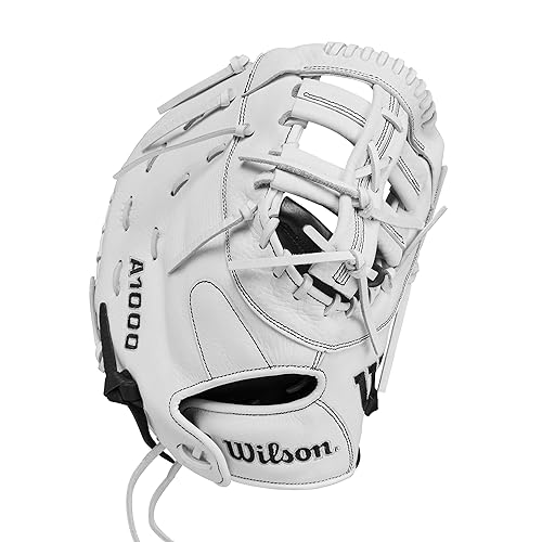 WILSON 2024 A1000 1620 12.5” Fastpitch Softball First Base Mitt - Black/White/Silver, Left Hand Throw by WILSON - Image 2