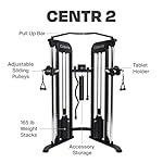 Centr Home Gym Functional Trainer - Multifunctional Cable Machine Home Gym System - Workout Weight Machine for Strength Training - Full Body Compact Exercise & Fitness Equipment Set - Image 2
