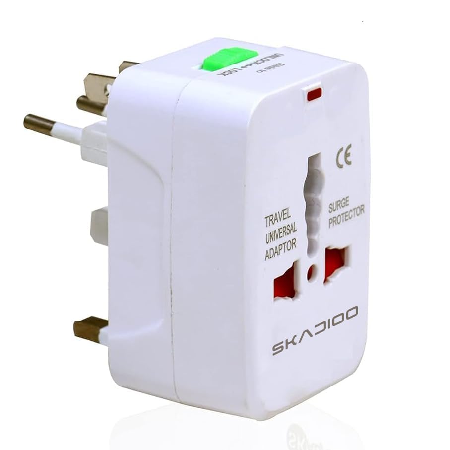CATCHER Universal Travel Adapter All in One | 240V | International Travel Adapter, Multi Plug Adapter for 150+ Countries, Univesal Usage in All Continents for Worldwide Travel (White, Set of 2)-image-49