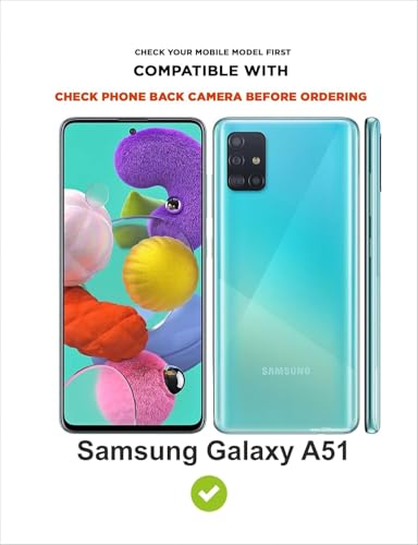 Image of Bintage Back Cover Compatible for Samsung Galaxy A51 | Cute 3D Taddy Ball Bear Milk Cake Coffee Silicon Case Full Body & Camera Protection - Brown
