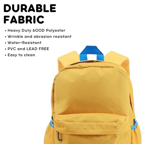 Image of J World Oz Middle School Backpack for Kids. Cute Laptop Bookbag for Girls Boys, Kumquat