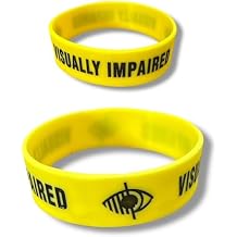 PAC Supplies Global Visually Impaired Silicone Wristband/Bracelet