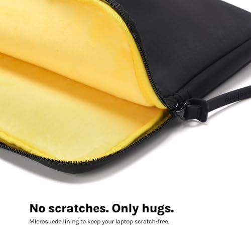 MOKOBARA Aisle Laptop Sleeve 14 Inch Travel Notebook Cover Black Pouch | Fits MacBook Air Water Resistant Nylon Padded Scratch Proof Microfiber Slim Profile Smooth Zipper Laptop Cover HP Dell Lenovo - Buy MOKOBARA Aisle Laptop Sleeve 14 Inch Travel Notebook Cover Black Pouch | Fits MacBook Air Water Resistant Nylon Padded Scratch Proof Microfiber Slim Profile Smooth Zipper Laptop Cover HP Dell Lenovo Online at Low Price in India - Amazon.in - Image 6