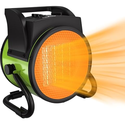 Evcitn 1500W Portable Outdoor Heater - Portable Space Heater with Overheat Protection & 3S Fast Heating, Electric Garage Heaters for Patio, Garage, Bedroom, Office Cover