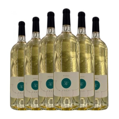 Monovar Blanc Riesling Joven Botella Magnum 1,5 L Vino blanco (Caja de 6 Botella Magnum de 1,5 L)